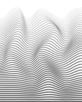 Welle Streifen Hintergrund. Welligkeit gestreift Textur Kurve Linien Hintergrund vektor