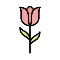 Tulpen-Vektor-Symbol
