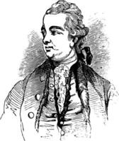 Edward gibbon årgång illustration vektor