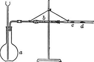 die Ermäßigung von Kupfer Oxid Jahrgang Illustration. vektor