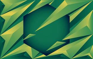 grüner geometrischer Hintergrund vektor