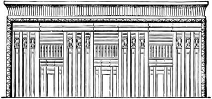 sarkofag av menkera årgång illustration. vektor