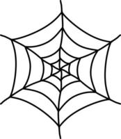 Vektor isoliertes Halloween-Element gruseliges Spinnennetz