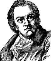 william blake, årgång illustration vektor