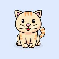 süß Karikatur Katze, mit Stil, Vektor Illustration.