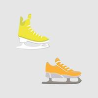 is skridskor ikon uppsättning. platt uppsättning av is skridskor vektor ikoner för webb design. vinter- sporter sko par för is skridskoåkning konkurrens isolerat