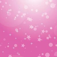 rosa romantischer abstrakter Hintergrund mit Sternen und Kreisen. einfache flache vektorillustration. vektor