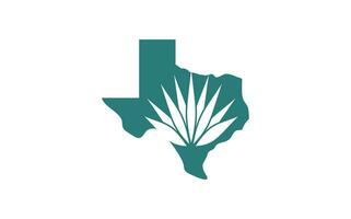 texas lotus logotyp design. vektor illustration av abstrakt agave och texas. modern logotyp design ikon mall