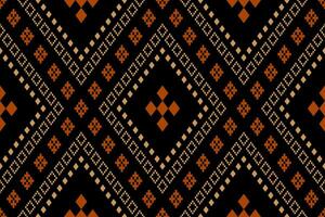 Natur Jahrgänge Kreuz Stich traditionell ethnisch Muster Paisley Blume Ikat Hintergrund abstrakt aztekisch afrikanisch indonesisch indisch nahtlos Muster zum Stoff drucken Stoff Kleid Teppich Vorhänge und Sarong vektor