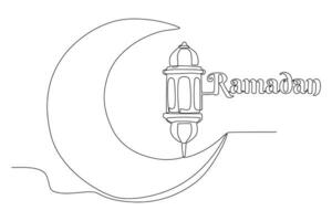 ein Konzept von Ramadan vektor