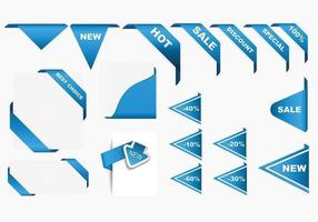 Corner Ribbons Vector Pack