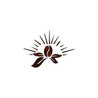 vald premie arabica kaffe bönor, logotyp illustration design mall vektor