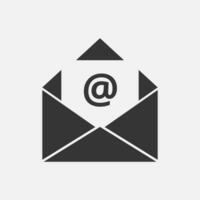 e-post posta ikon. internet brev, elektronisk meddelande, skräppost begrepp. vektor