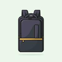 Karikatur Vektor Rucksack isoliert auf Licht Hintergrund. zurück zu Schule eben Illustration. Basic städtisch Tasche. Reise Hand Gepäck. Kinder Schule Tasche Design. Kind studieren bunt Stoff Rucksack.