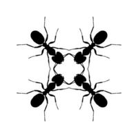 Kolonie von das Ameise Silhouette zum Kunst Illustration, Logo, Piktogramm, Webseite, oder Grafik Design Element. Vektor Illustration