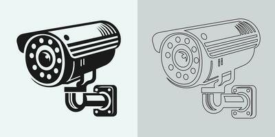 einstellen von Sicherheit oder Überwachung Kamera Symbole. cctv Kamera Symbol, Vektor Grafik. kabellos Sicherheit Kamera Symbol. schwarz Symbol Illustration zum cctv Kamera isoliert auf Weiß Hintergrund