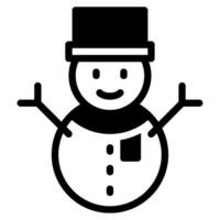 Schneemann Illustration Symbole zum Netz, Anwendung, Infografik, usw vektor