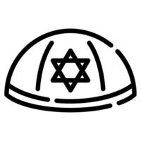 Yarmulke Illustration Symbole zum Netz, Anwendung, Infografik, usw vektor