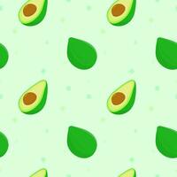 süß Avocados nahtlos Muster zum Hintergrund von Verpackung Papier oder Textil- vektor