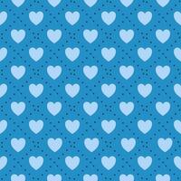 Herzen Muster Swatch auf Blau Hintergrund zum Drucken auf Stoff, Textilien, Grundrisse, Abdeckungen, und Tapeten, Webseiten. vektor