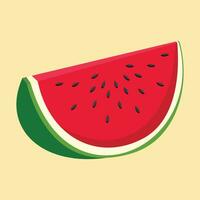 vattenmelon palestina symbol för fredlig Land . grön, vit, röd, svart. färsk vattenmelon frukt vektor