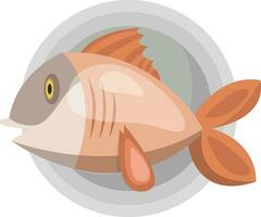 Fisch Vektor Farbe Illustration.