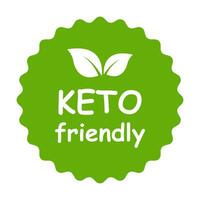 Keto freundlich Diät gesund Essen Etikette Symbol Vektor zum Grafik Design, Logo, Webseite, Sozial Medien, Handy, Mobiltelefon Anwendung, ui Illustration