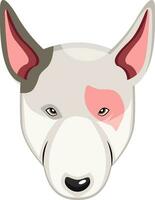 Bullterrier Illustration Vektor auf Weiß Hintergrund