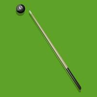 Billard Stock Vektor Farbe Illustration.