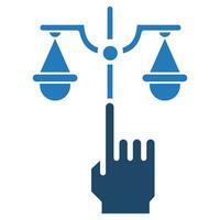 social rättvisa ikon linje vektor illustration