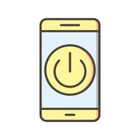 Schalten Sie die Mobile Application Vector Icon aus