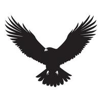 ein schwarz Silhouette Falke Tier vektor