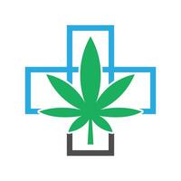 Cannabis Symbol Logo Design vektor