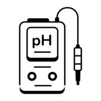 biologisch Forschung linear Symbol vektor