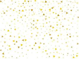 magi gyllene triangel- konfetti bakgrund. vektor illustration