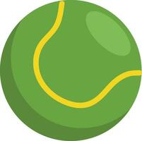 einfach Vektor Illustration von ein Grün Tennis Ball auf Weiß Hintergrund