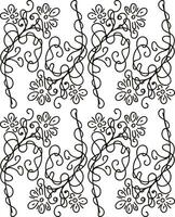 ett abstrakt svart och vit blommig design mönster vektor eller Färg illustration