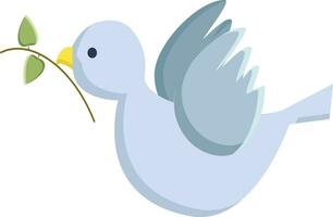 ein Blau Vogel symbolisieren Religion von Frieden Vektor oder Farbe Illustration