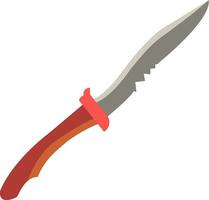 Jäger Messer mit Griff Vektor oder Farbe Illustration