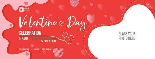 Valentinstag Tag Verkauf bietet an ein Banner Vorlage. Vektor Illustrator