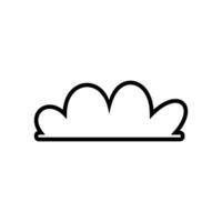 leksak moln ikon vektor. bebis moln illustration tecken. moln symbol eller logotyp. vektor
