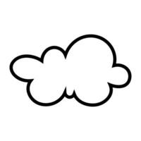 Spielzeug Wolke Symbol Vektor. Baby Wolken Illustration unterzeichnen. Wolke Symbol oder Logo. vektor