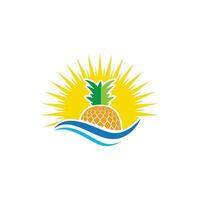 Ananas Vektor Symbol Illustration Design