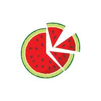 Wassermelone Vektor Symbol Illustration Design