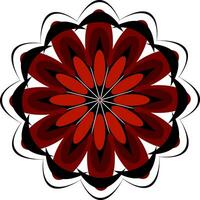 en svart andlig mandala design vektor eller Färg illustration