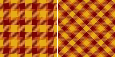 Textur Vektor nahtlos von Hintergrund Stoff prüfen mit ein Tartan Muster Plaid Textil.