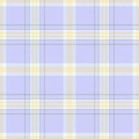 Stoff Muster Textur von Textil- nahtlos prüfen mit ein Plaid Tartan Hintergrund Vektor. vektor