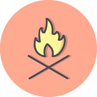 ikon för benbrand vektor