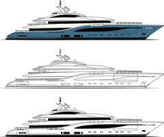 hög kvalitet Yacht vektor konst, som är tryckbar på olika material.