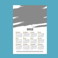 nyårskalender designmall kalender 2022 vektor